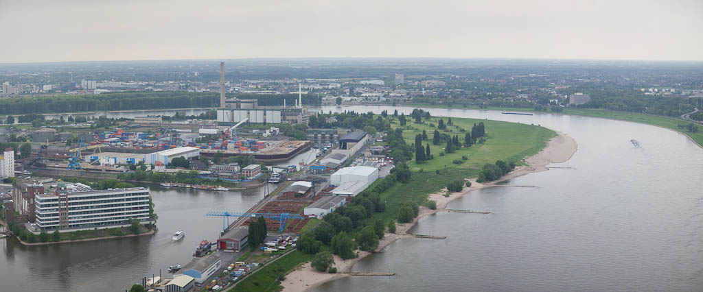 Germany - Düsseldorf - View west from Rheinturm